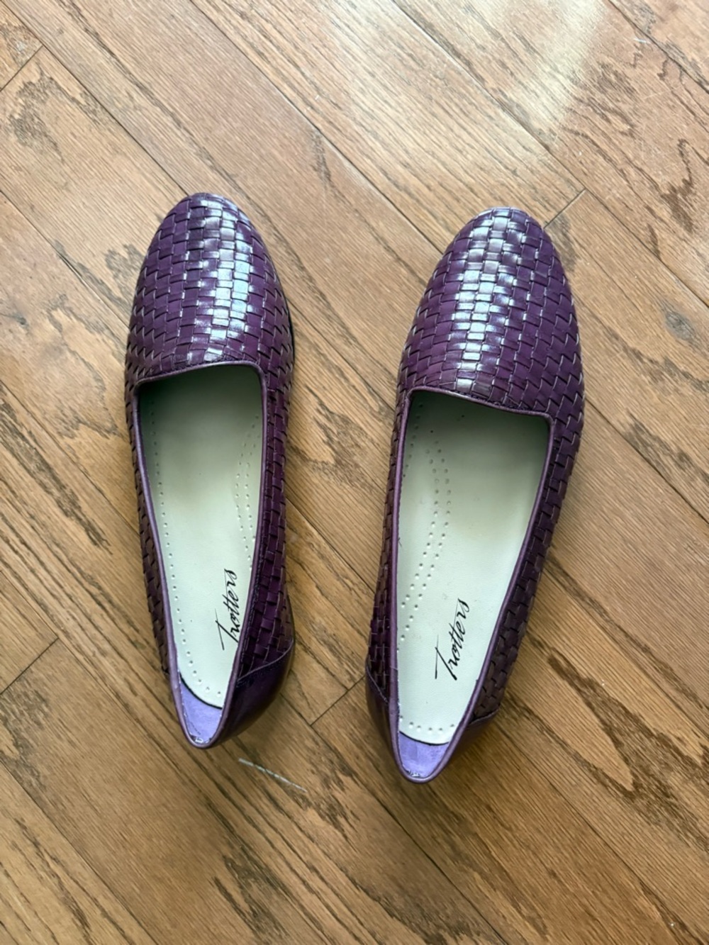 New Trotters Woven Flats in Deep Purple